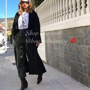 ZARA BNWT Faux Leather Long Shorts